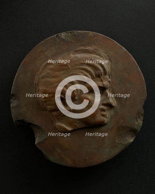 Cast of left profile of Emperor Trajan. Creator: Unknown.