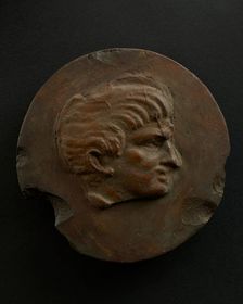 Cast of left profile of Emperor Trajan. Creator: Unknown