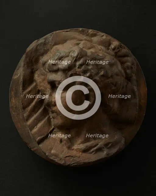 Cast of left profile of legionary with hammer in hand. Creator: Unknown.