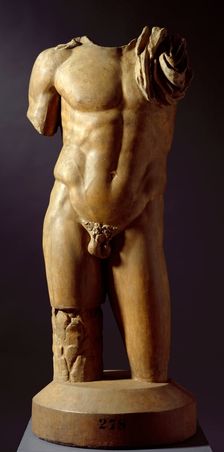 Cast of Male torso, (19th century?). Creator: Unknown
