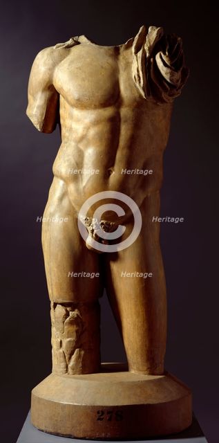 Cast of Male torso, (19th century?). Creator: Unknown.