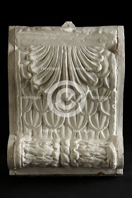 Cast of modillion decorated with a palmette at its base, late 18th or early 19th century. Creator: Unknown.