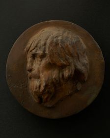 Cast of old Dacian with long hair and beard. Creator: Unknown