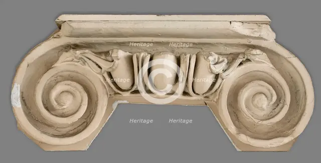 Cast of one side of an ionic column capital, 19th century. Creator: Unknown.