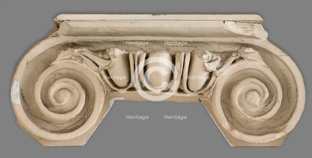 Cast of one side of an ionic column capital, 19th century. Creator: Unknown.