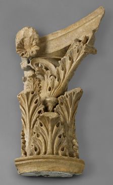Cast of one quarter of Corinthian capital (no. 8), late 18th century-early 19th century. Creator: Unknown