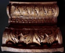 Cast of ornate column base, perhaps from Temple of Concord, c7 BC, (late 18th-early 19th century). Creator: Unknown