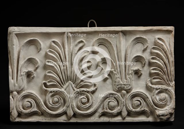 Cast of palmette-and-lotus frieze, Erechtheion epicranitis, (19th century?).  Creator: Unknown.