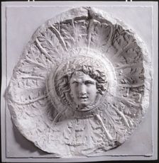 Cast of patera (libation bowl) with Medusa head from frieze, late 18th or early 19th century. Creator: Unknown