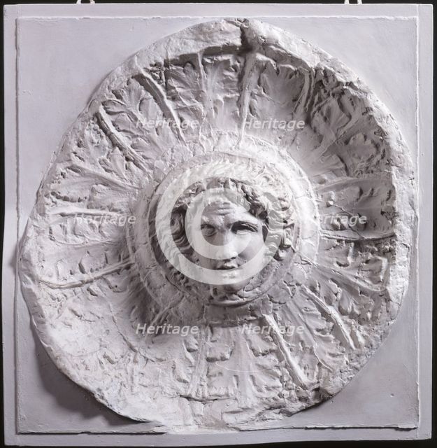 Cast of patera (libation bowl) with Medusa head from frieze, late 18th or early 19th century. Creator: Unknown.