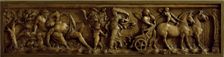 Cast of sarcophagus (of Gerontia) with front panel showing Endymion and Selene. Creator: Unknown
