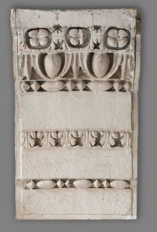 Cast of section of archivolt of central passageway of the Arch of Septimius Severus, late 18th. Creator: Unknown
