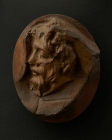 Cast of severed Dacian head held by a right hand. Creator: Unknown