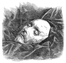 Cast of Shakspeare's face, 1864. Creator: Unknown