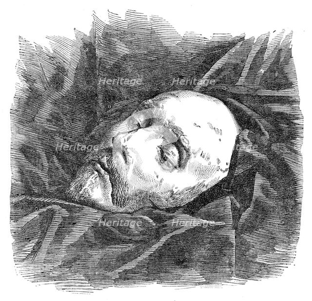 Cast of Shakspeare's face, 1864. Creator: Unknown.