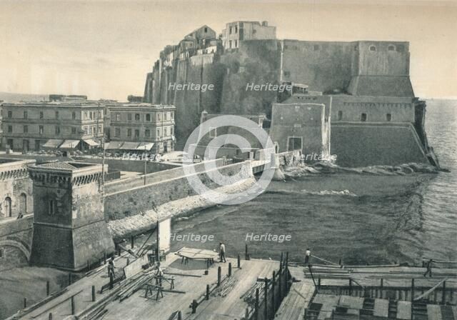 Castel dell'Ovo, Naples, Italy, 1927. Artist: Eugen Poppel.