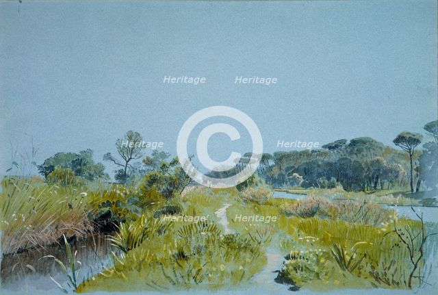 Castel Fusano—Near Rome, ca. 1885. Creator: William Stanley Haseltine.