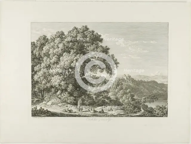 Castel Gandolfo, 1792. Creator: Johann Christian Reinhart.