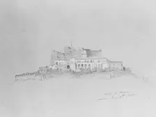 Castel San Elmo (from Cropsey Album), 1848. Creator: Jasper Francis Cropsey