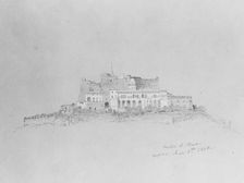 Castel San Elmo (from Cropsey Album), 1848. Creator: Jasper Francis Cropsey