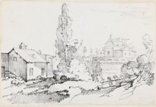 Castel Sant'Angelo from the Northwest, 1744/1750. Creator: Joseph-Marie Vien the Elder
