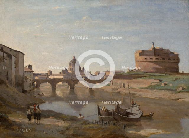 Castel Sant'Angelo, Rome, c1830-32. Creator: Jean-Baptiste-Camille Corot.