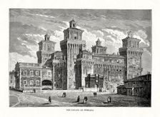 Castello Estense, Ferrara, Italy, 1879