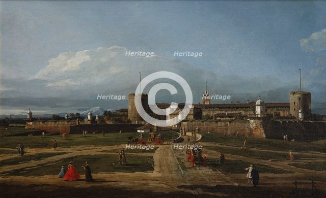 Castello Sforzesco in Milan, 1744.