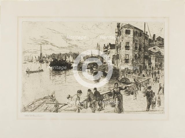 Castello Quarter, Riva, 1880/1882. Creator: Otto Henry Bacher.