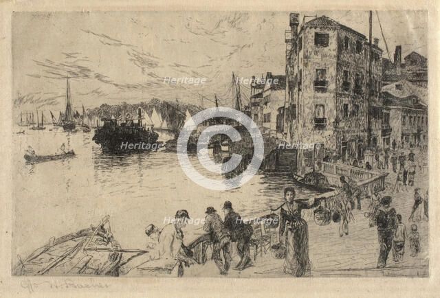 Castello Quarter, Riva, 1880-1882. Creator: Otto Henry Bacher.