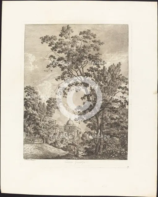 Castella Gandolfo, 1792. Creator: Jacob Wilhelm Mechau.