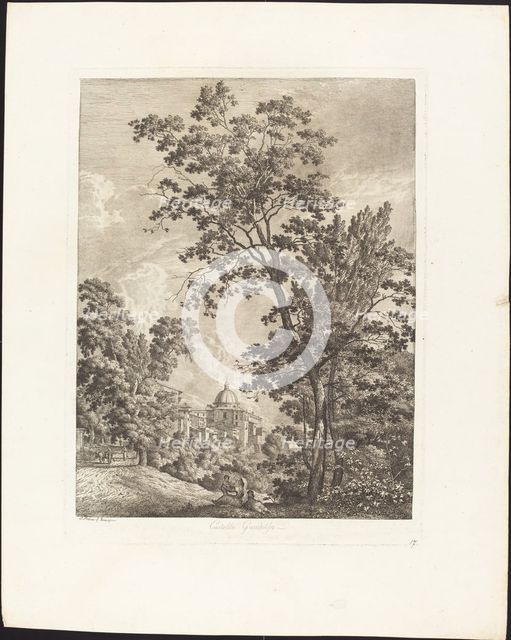Castella Gandolfo, 1792. Creator: Jacob Wilhelm Mechau.