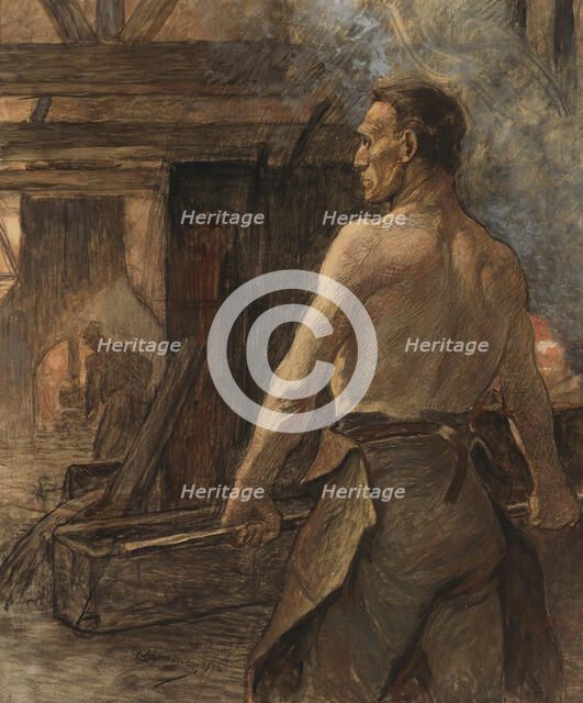 Caster, 1902. Creator: Constantin Emile Meunier.