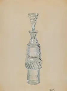 Caster Bottle, c. 1936. Creator: Ralph Atkinson