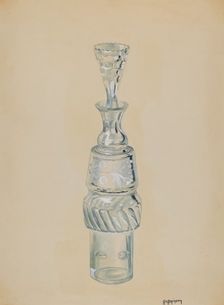 Caster Bottle, c. 1936. Creator: Ralph Atkinson