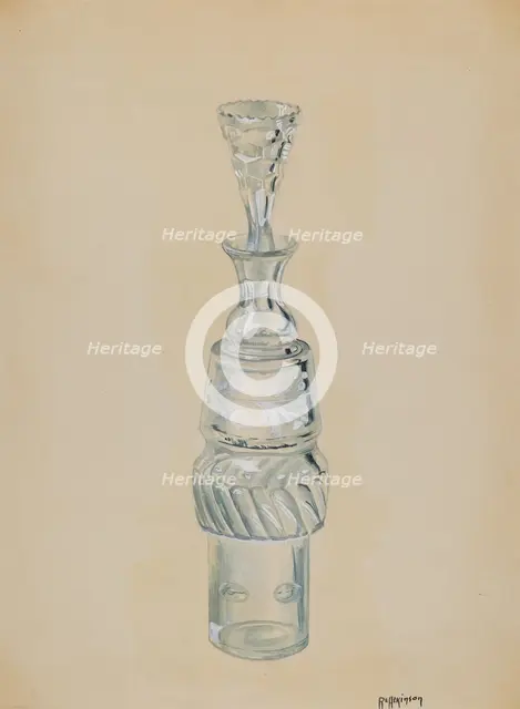 Caster Bottle, c. 1936. Creator: Ralph Atkinson.