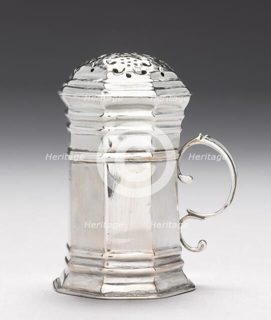 Caster with Lid , c. 1720. Creator: Andrew Tyler (American, 1692-1741).