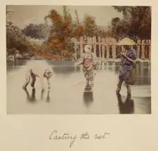 Casting the net, about 1873-1883. Creator: Shinichi Suzuki I