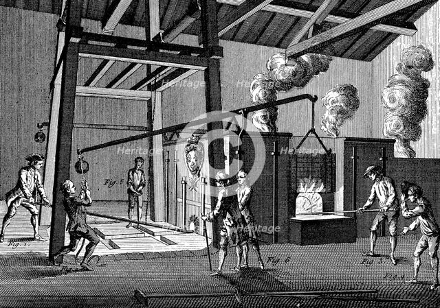 Casting cannon, 1751-1780. Artist: Unknown