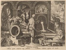 Casting of Cannons: pl.3, c. 1580/1590. Creator: Theodoor Galle