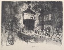 Casting Shells, 1917. Creator: Joseph Pennell