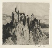 Castle Neuschwanstein, late 1800s-early 1900s. Creator: George Percival Gaskell (British, 1868-1934)