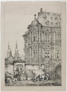 Castle of Martinsburg, Mainz, Germany, 1833. Creator: Samuel Prout (British, 1783-1852)