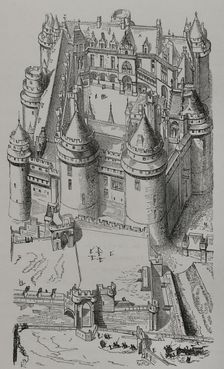 Castle of Pierrefonds, dated 1397, France. 1877. Creator: Unknown