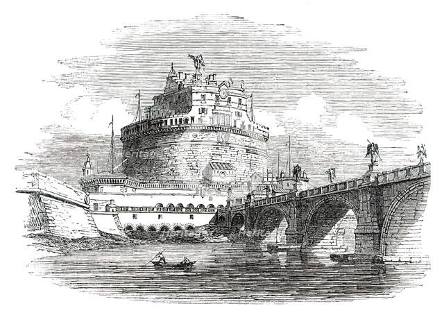 Castle of St. Angelo - Rome, 1850. Creator: Unknown.