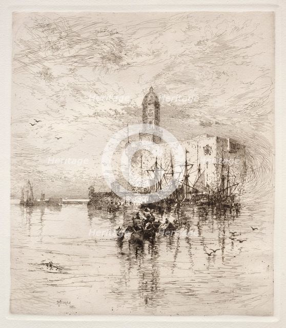 Castle of San Juan de Ulua, Verz Cruz, 1884. Creator: Thomas Moran (American, 1837-1926).