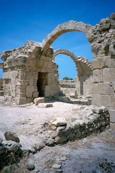 Castle of Saranta Kolones, Paphos, Cyprus, 2001. Creator: Vivienne Sharp