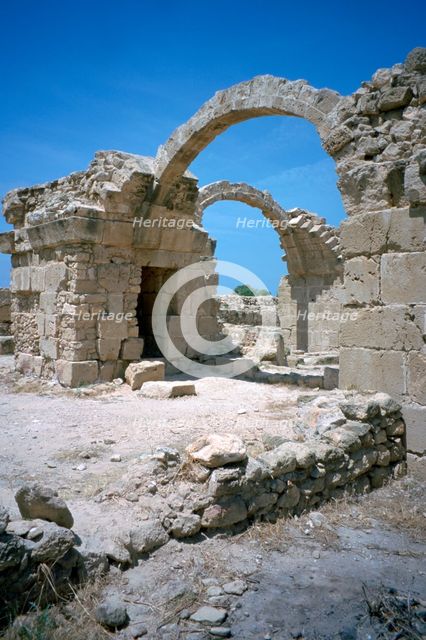 Castle of Saranta Kolones, Paphos, Cyprus, 2001.   Creator: Vivienne Sharp.