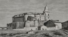 Castle of the Archive of Simancas, Valladolid province, Spain, 1878. Creator: Tomás Carlos Capuz