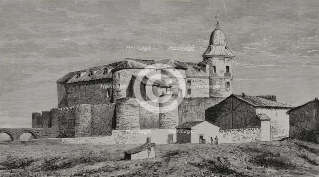 Castle of the Archive of Simancas, Valladolid province, Spain, 1878.  Creator: Tomás Carlos Capuz.